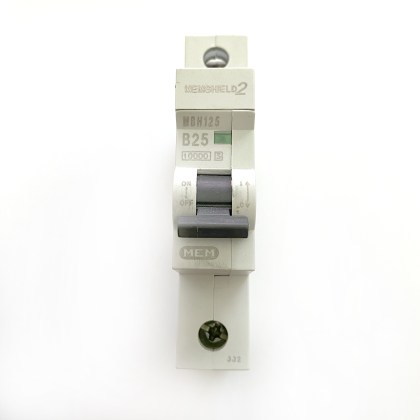 MEM Memshield 2 MBH125 B25 25A 25 Amp MCB Circuit Breaker Type B